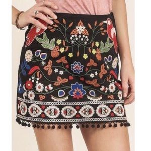 Embroidered Mini skirt